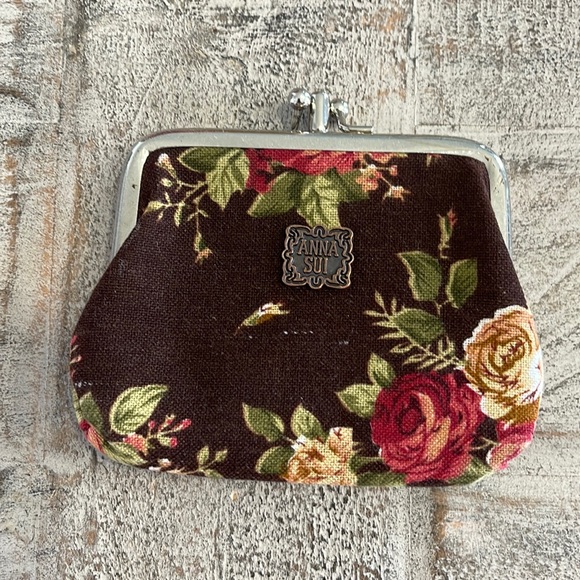 Handbags - Vintage Coin Purse (floral brown)